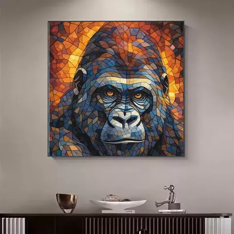 Factory Wholesale Animal Paintings Living Room Background Wall Crystal Porcelain Paintings Art Decorative Paintings