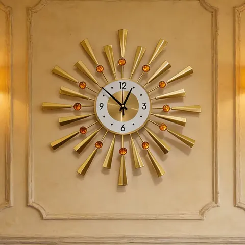 Factory Wholesale Art Wall Clocks Creative Art Minimalist Iron Luxury Wall Clocks