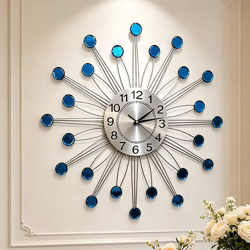 Factory Wholesale Creativity Ironwork Metal Wall Clock Living Room Home Furnishings Art Decoration Artwork Pendants
