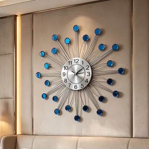 Factory Wholesale Creativity Ironwork Metal Wall Clock Living Room Home Furnishings Art Decoration Artwork Pendants
