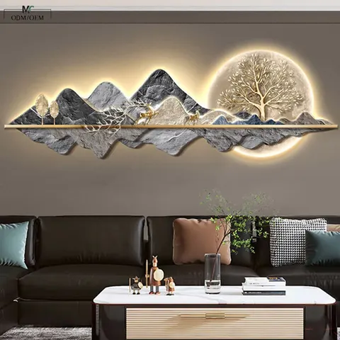 Factory Wholesale Custom LED Wall Art Supplier Money Tree Painting Bulk Order OEM ODM Direct Manufacturer Supply