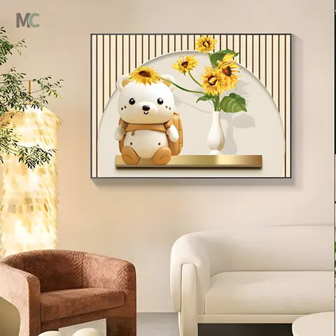Factory Wholesale Customization Electric Box Cover Crystal Porcelain Painting Living Room Cartoon Wall Art Home Decor Painting