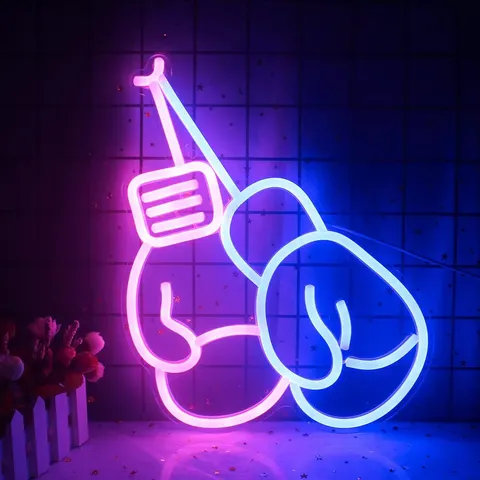 Factory Wholesale Customization Gymnasium Neon Lights Art Decor Painting Large Size UV Precision Engraving Acrylic LED Painting