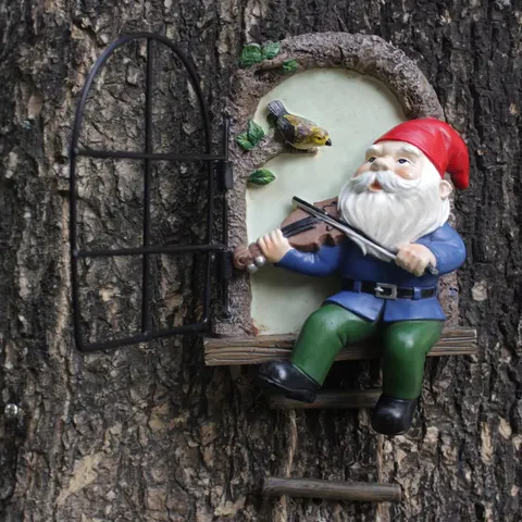 Factory Wholesale Customization Resin Figurine of the Piano-playing Dwarf Home and Garden Art Decoration Items