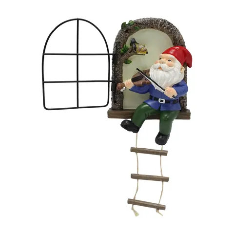 Factory Wholesale Customization Resin Figurine of the Piano-playing Dwarf Home and Garden Art Decoration Items