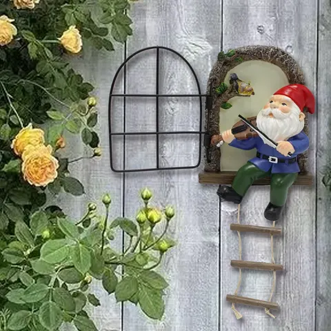 Factory Wholesale Customization Resin Figurine of the Piano-playing Dwarf Home and Garden Art Decoration Items