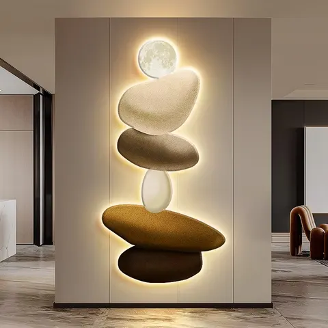 Factory Wholesale Customization UV Engraving Art Home Decor Painting Modern Luxury  Elegance Glowed LED Decor Painting