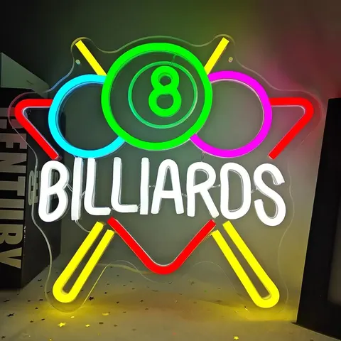 Factory Wholesale Customized Acrylic LED Painting Billiard Room Wall Art Hanging Paintings