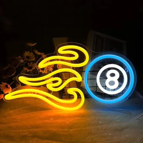Factory Wholesale Customized Acrylic LED Painting Billiard Room Wall Art Hanging Paintings
