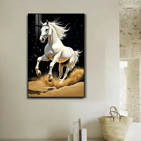 动物 单幅 装饰画 现代简约 玄关背景墙挂画 晶瓷画