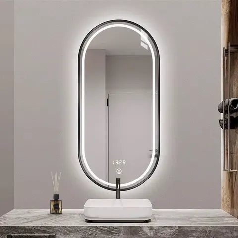 Factory Wholesale High-definition Imaging Touch LED Glowed Wall Mirror Household Room Mirror