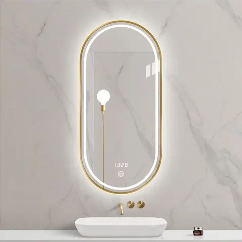 Factory Wholesale High-definition Imaging Touch LED Glowed Wall Mirror Household Room Mirror