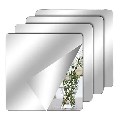 Factory Wholesale Home Art Decor Acrylic Soft Mirrors Household Bathroom Makeup Mirrors and Pasted Room Mirror