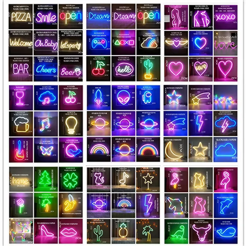 Factory wholesale LED neon light Art Decor e-sports room Outdoor Festival hotel home decorative lights
