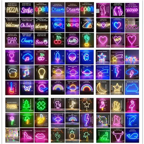 Factory wholesale LED neon light Art Decor e-sports room Outdoor Festival hotel home decorative lights