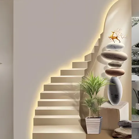 Factory Wholesale Luxury Living Room LED Light Painting Porch Crystal Porcelain Mural Background Wall Home Decor Paintings