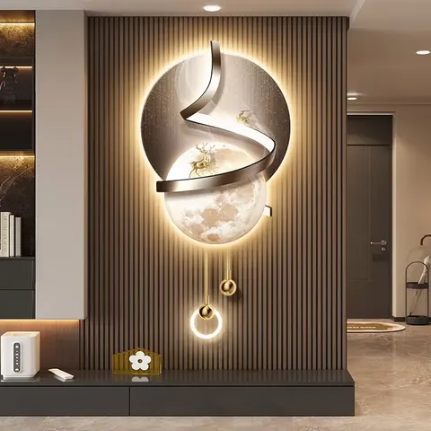 Factory Wholesale Metal Pendant Crystal Porcelain Art Home Decor Painting UV Engraving Glowed LED  Painting
