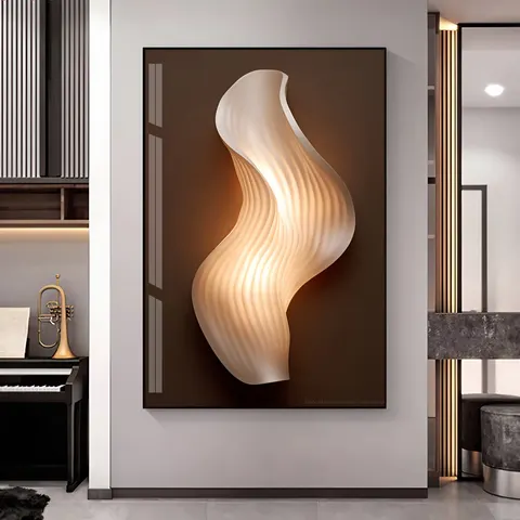 抽象 单幅 装饰画 现代简约 玄关背景墙挂画 晶瓷画