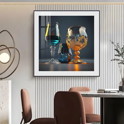 抽象 单幅 装饰画 现代简约 客厅背景墙挂画 晶瓷画