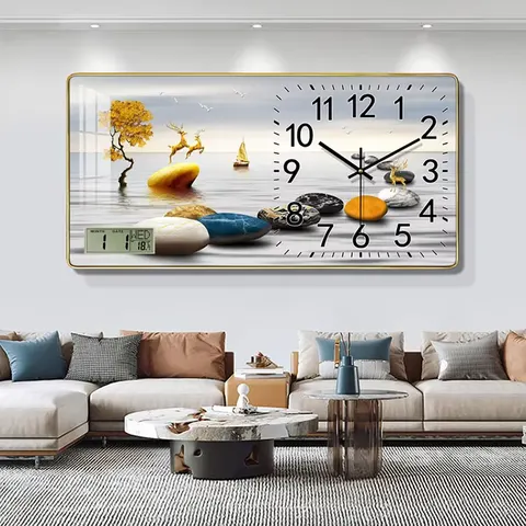 Factory Wholesale Modern Stylish Simple Calendar Wall Mural Acrylic Crystal Painting Wall Art Home Decor Paintings