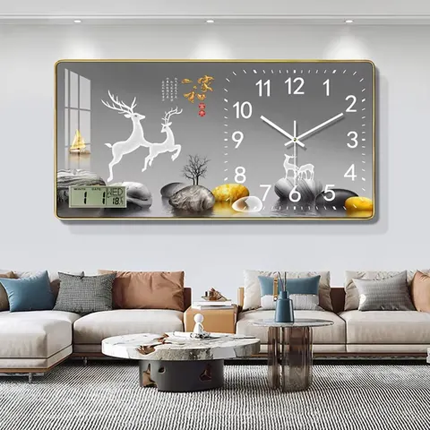 Factory Wholesale Modern Stylish Simple Calendar Wall Mural Acrylic Crystal Painting Wall Art Home Decor Paintings
