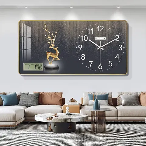 Factory Wholesale Modern Stylish Simple Calendar Wall Mural Acrylic Crystal Painting Wall Art Home Decor Paintings