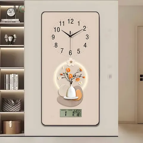 Factory Wholesale Restaurant Background Wall Perpetual Calendar Art Decor Corridor Porch Crystal Porcelain Painting