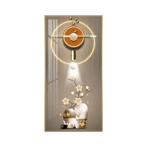 Feather Porch Decorative Painting Modern High-end Living Room Corridor Aisle Mural Vertical Background Wall Painting