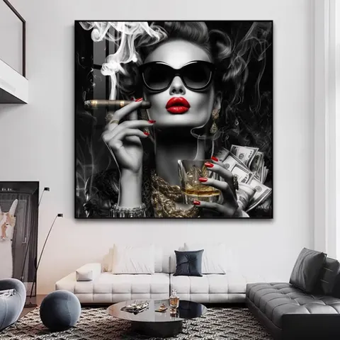 Figure Art Decor Paintings, Sexy Beauty Crystal Porcelain Paintings, Hotel Bedroom Bedside Hanging Paintings