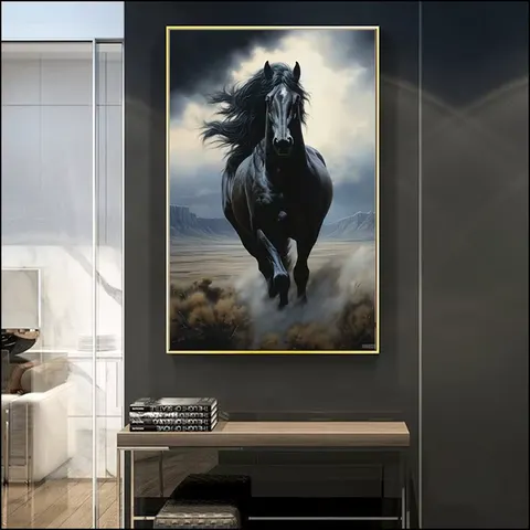 动物 单幅 装饰画 现代简约 卧室背景墙挂画 LED带灯画