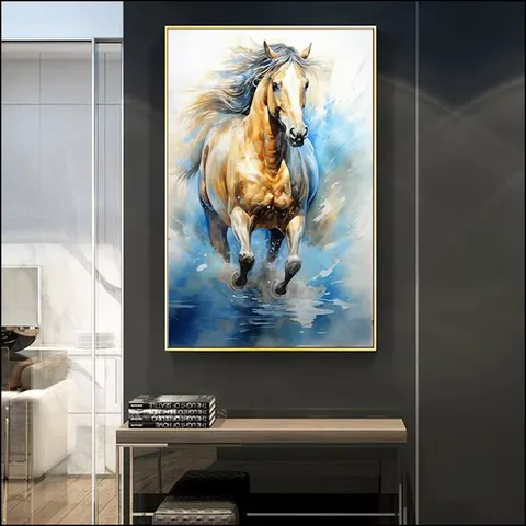 动物 单幅 装饰画 现代简约 卧室背景墙挂画 LED带灯画