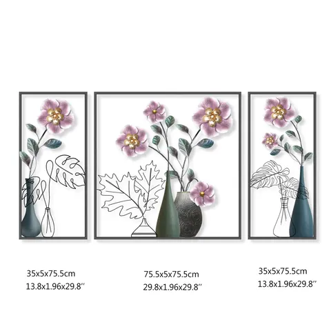繁花 单幅 装饰画 北欧风 餐厅背景墙挂画