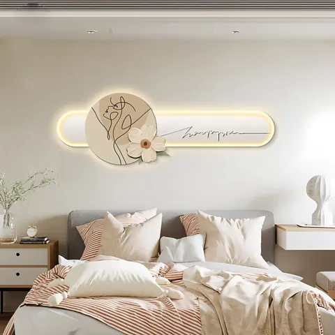 French Cream Style Bedroom Hanging Pictures Above the Bed Crystal Porcelain Painting Wall Art Home Decor Painting
