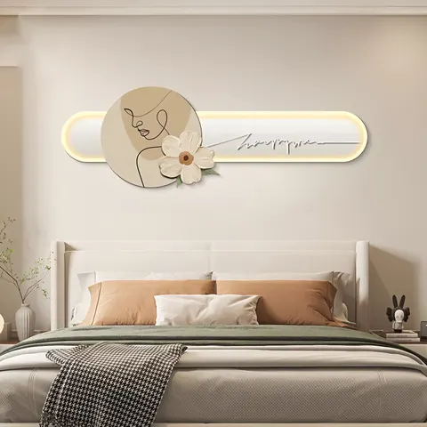 French Cream Style Bedroom Hanging Pictures Above the Bed Crystal Porcelain Painting Wall Art Home Decor Painting