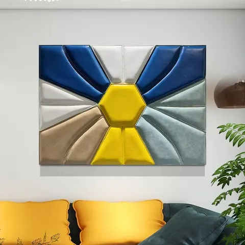 抽象 单幅 装饰画 现代简约 客厅背景墙挂画 手工皮雕