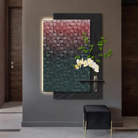 抽象 单幅 装饰画 现代简约 玄关背景墙挂画 砂岩浮雕