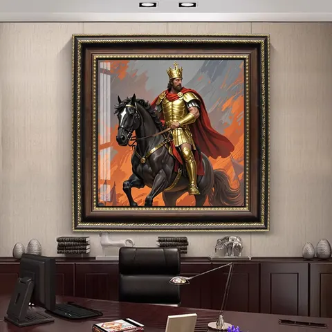 Great History General Character Art Decor Painting Living Room Background Crystal Painting