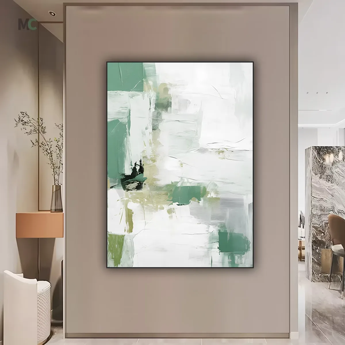 抽象 单幅 装饰画 北欧风 卧室背景墙挂画 晶瓷画