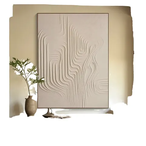 Handmade 100% Grey Acrylic Frame Large Size Original Abstract Oil Painting Canvas Textured Thick Wall Art