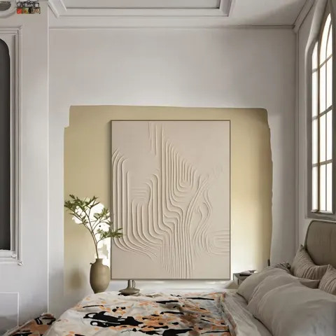 Handmade 100% Grey Acrylic Frame Large Size Original Abstract Oil Painting Canvas Textured Thick Wall Art