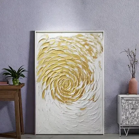 Handmade Modern Wall Art Abstract Picture 100% Oil on Thick Texture Canvas for Hotel Decor