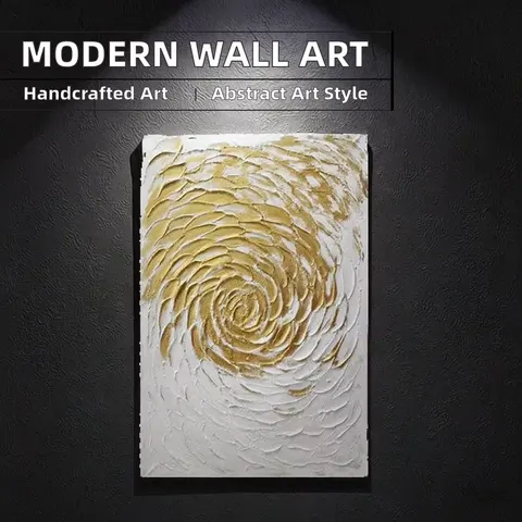 Handmade Modern Wall Art Abstract Picture 100% Oil on Thick Texture Canvas for Hotel Decor