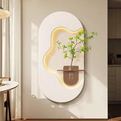 Handmade Sandstone Home Furnishing Art Decor Painting Corridor Background Wall Glowed LED Painting