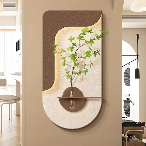 Handmade Sandstone Home Furnishing Art Decor Painting Corridor Background Wall Glowed LED Painting