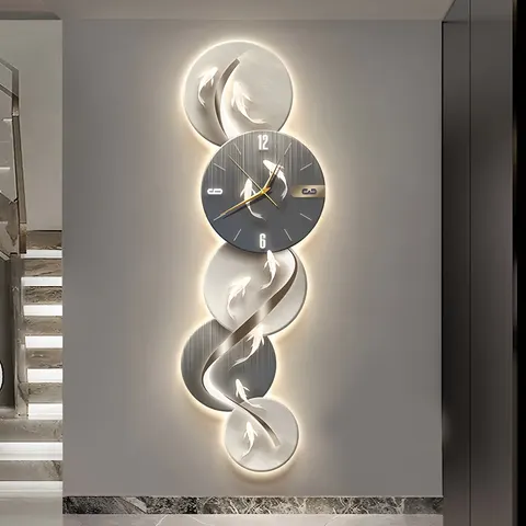 High-end Luxurious Nine Fish Painting Art Home Decor Paintings Living Room Corridor Background Wall LED Decorative Painting