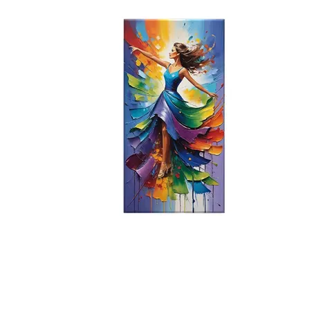 High-end Style Restaurant Hanging Painting Abstract Digital Printing on Canvas Oil Painting