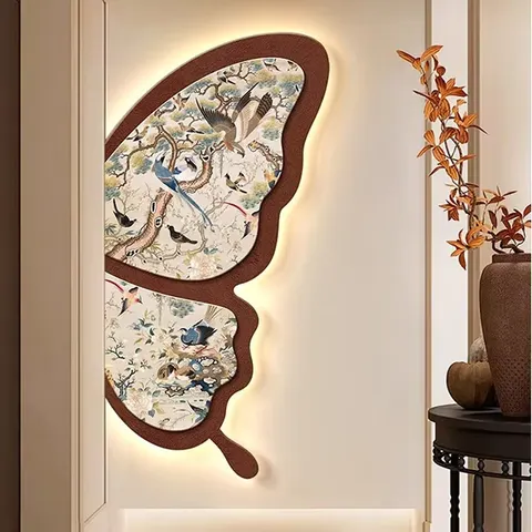 抽象 单幅 装饰画 现代简约 客厅背景墙挂画 LED带灯画