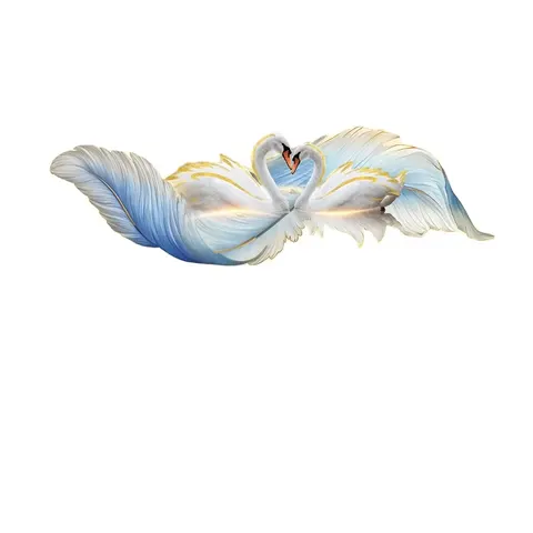 羽毛 单幅 装饰画 现代简约 酒店背景墙挂画 LED带灯画