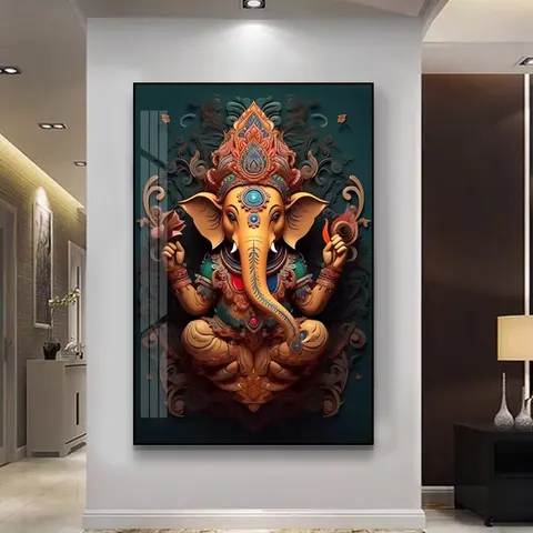 动物 单幅 装饰画 现代简约 客厅背景墙挂画 晶瓷画