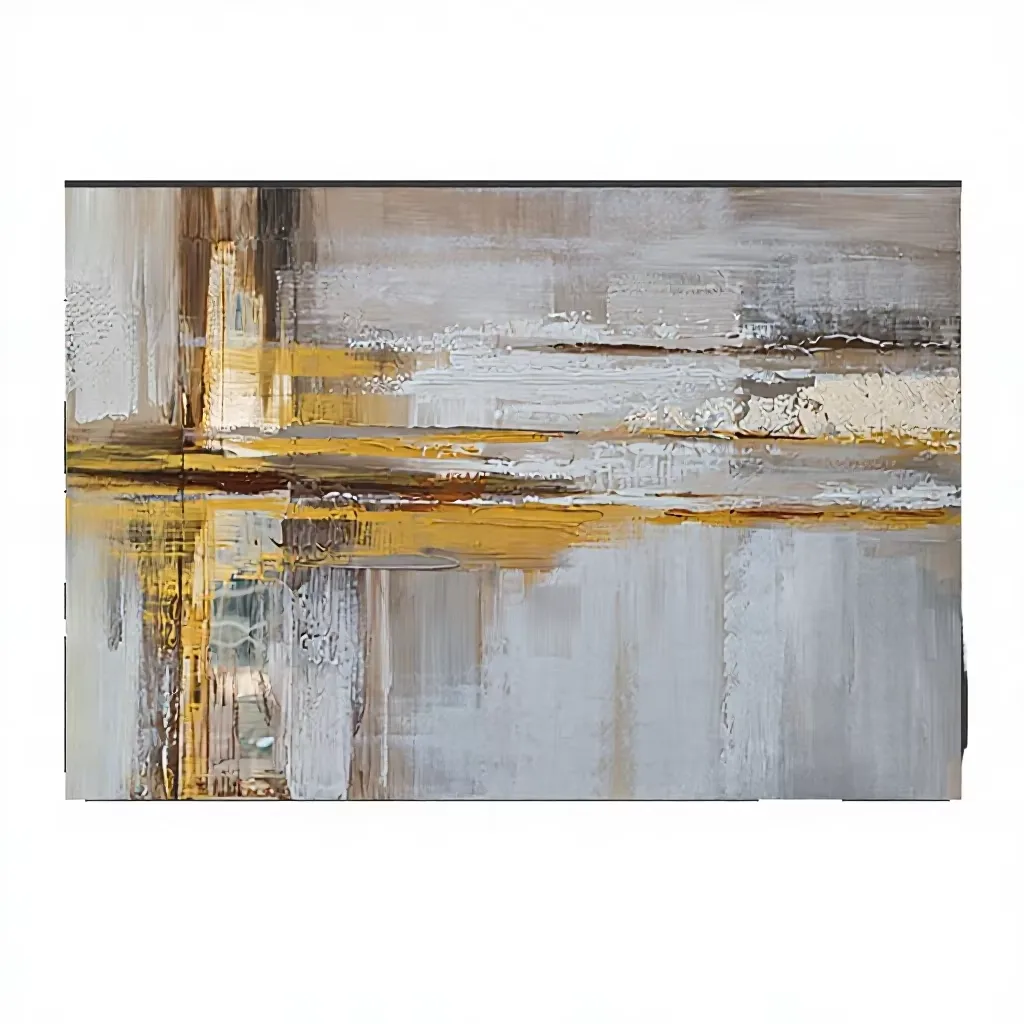 Home Decoration Geometric 100% Hand Painted Modern Abstract Oil on Canvas Wall Art 60x90cm Frame Living Room